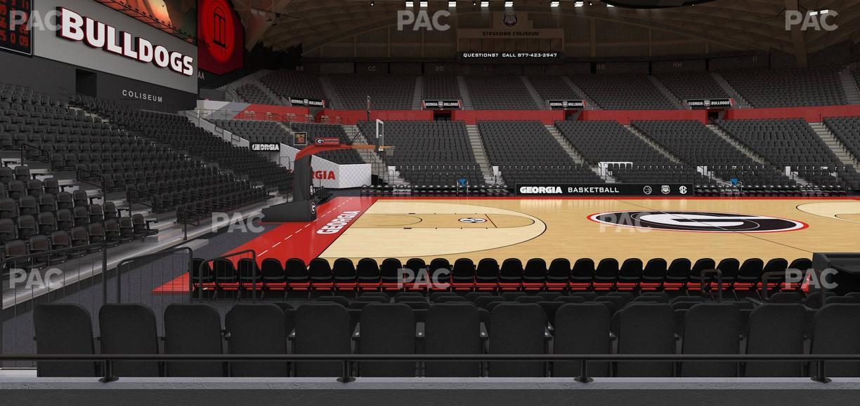 Stegeman Coliseum - Section V Seat View