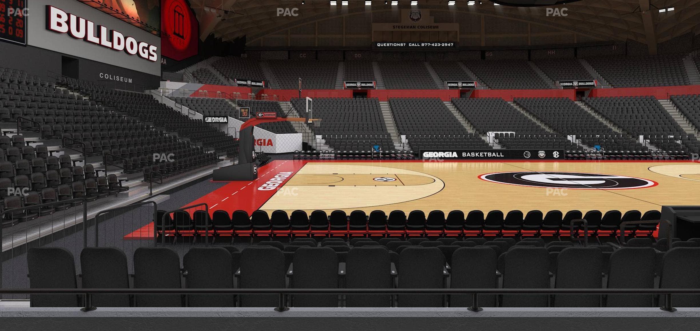 Stegeman Coliseum - Section V Seat View