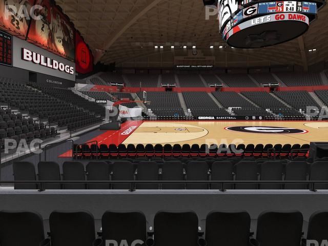 Stegeman Coliseum - Section V Seat View