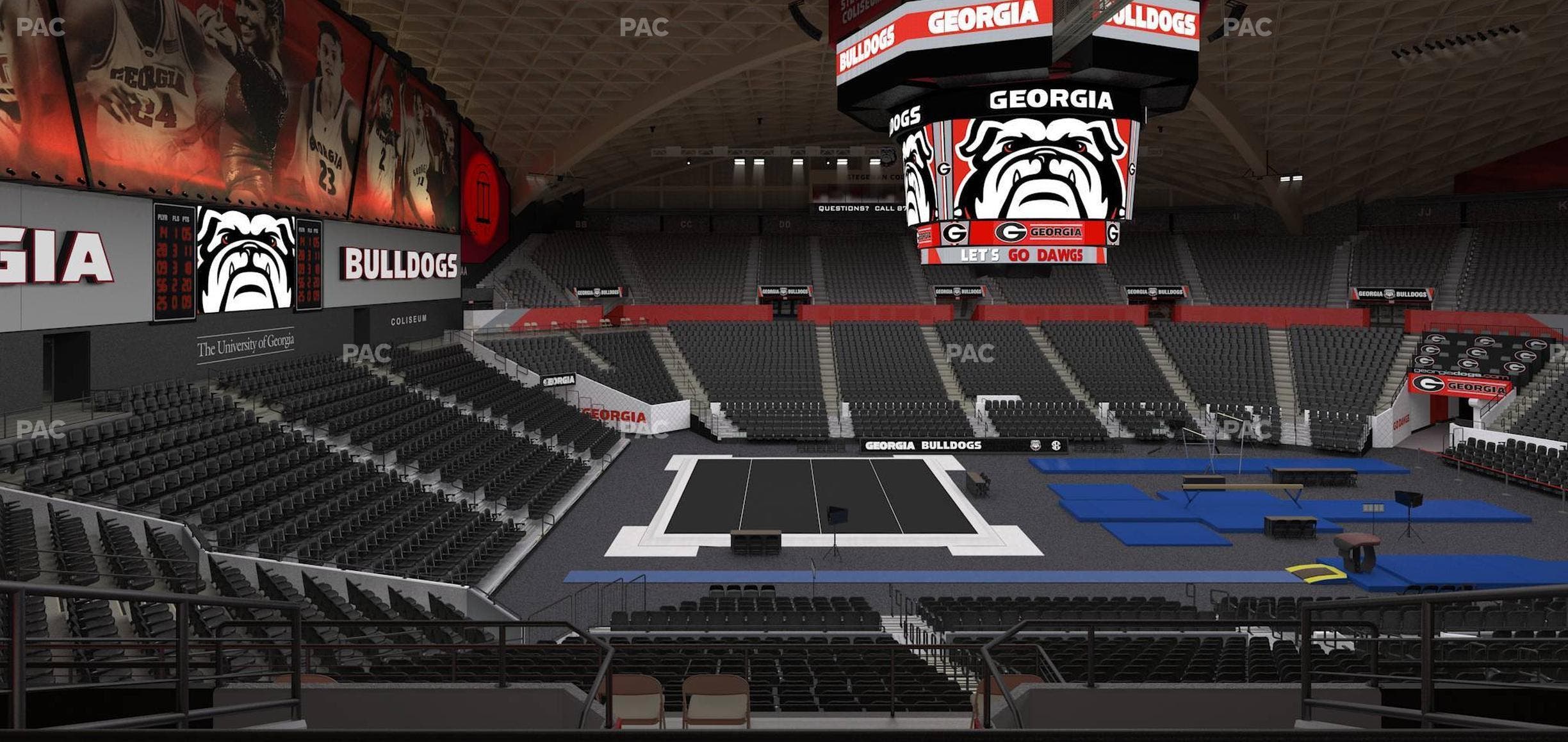 Stegeman Coliseum - Section Vv Seat View