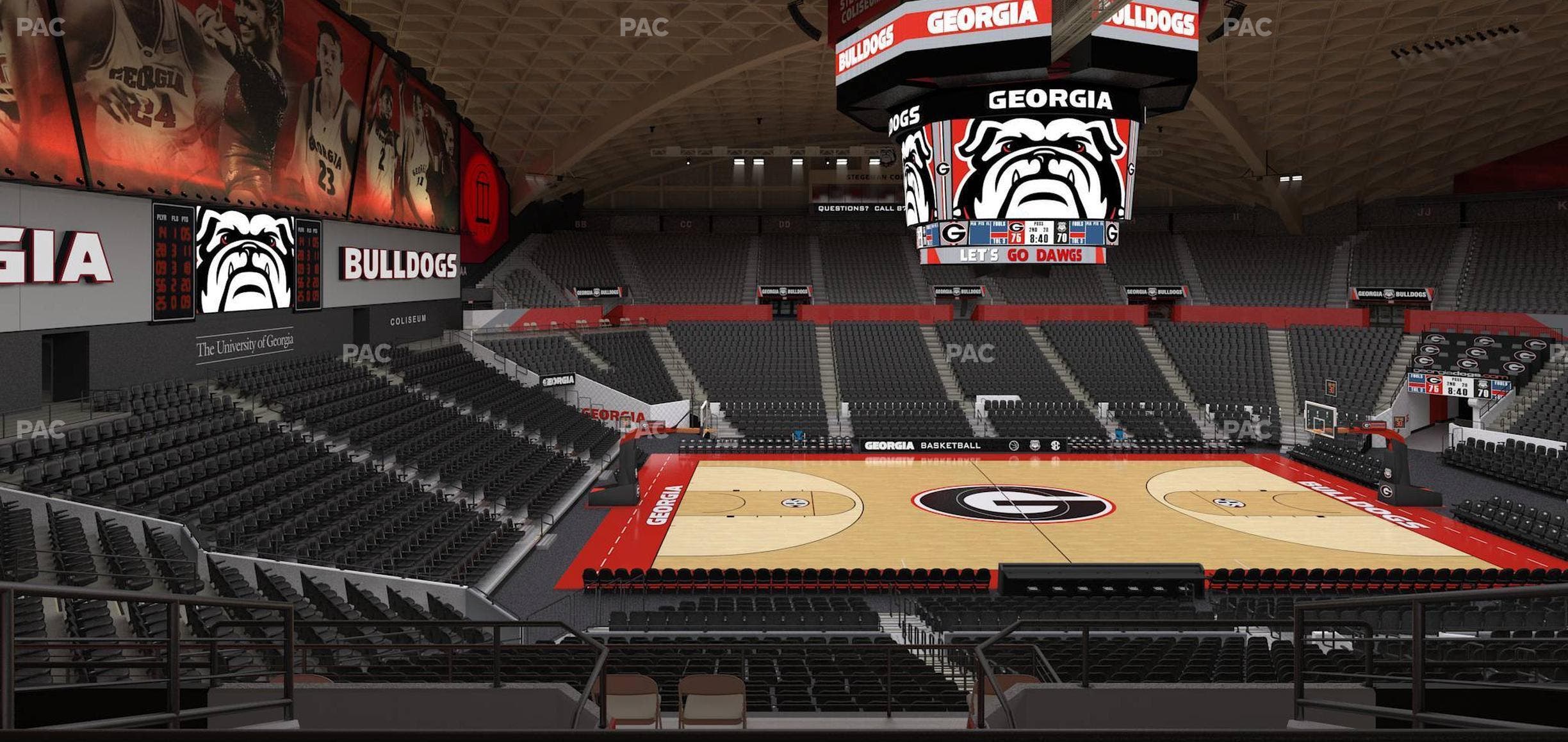 Stegeman Coliseum - Section Vv Seat View
