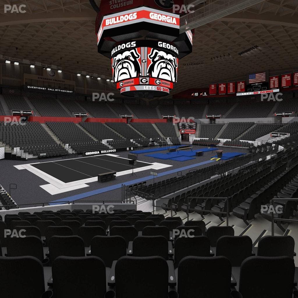 Stegeman Coliseum - Section W Seat View