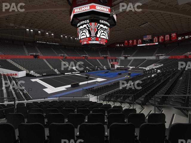 Stegeman Coliseum - Section W Seat View