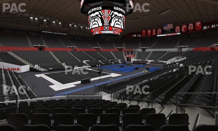 Stegeman Coliseum - Section W Seat View