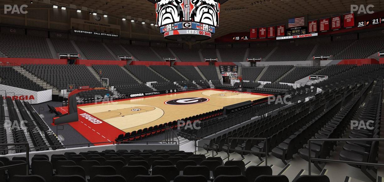 Stegeman Coliseum - Section W Seat View