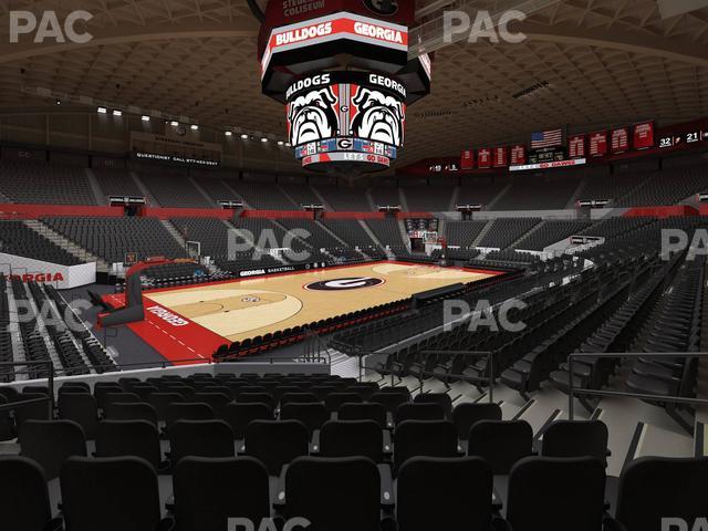 Stegeman Coliseum - Section W Seat View