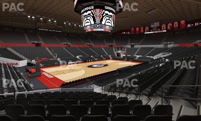 Stegeman Coliseum - Section W Seat View