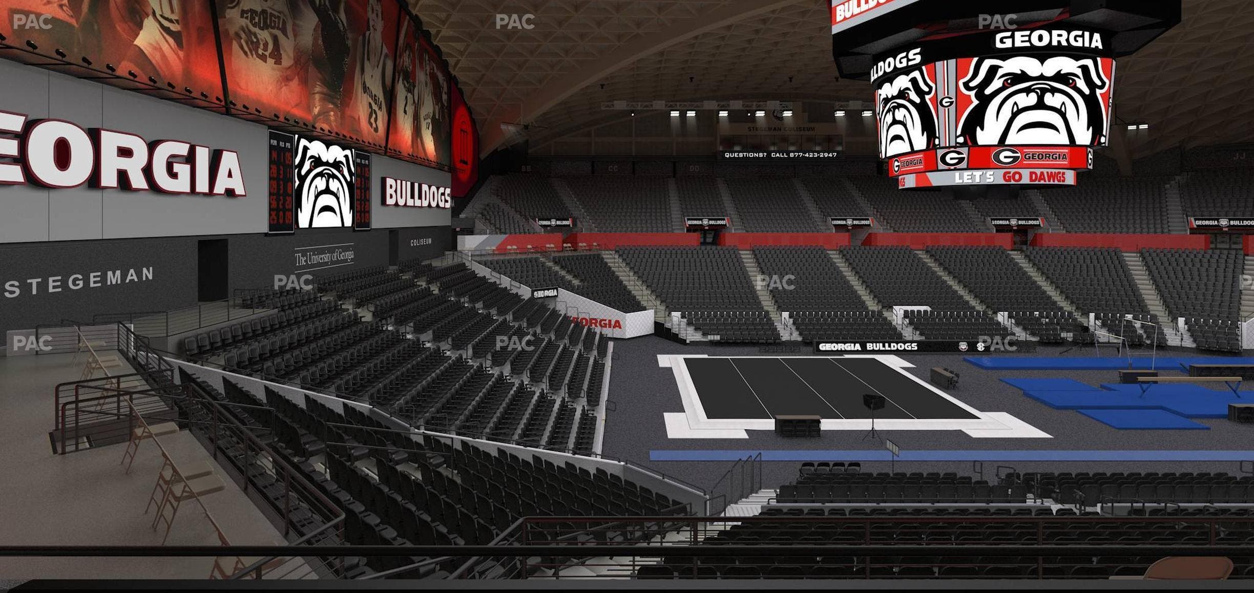 Stegeman Coliseum - Section Ww Seat View