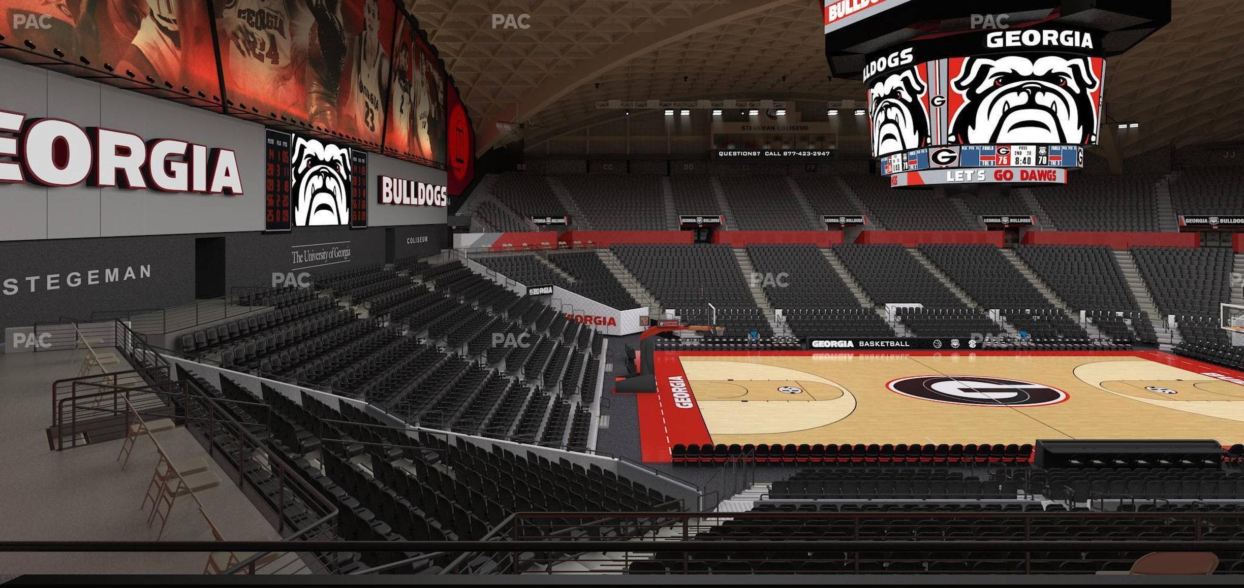 Stegeman Coliseum - Section Ww Seat View