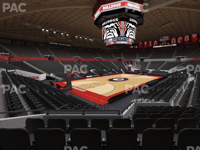 Stegeman Coliseum - Section X Seat View