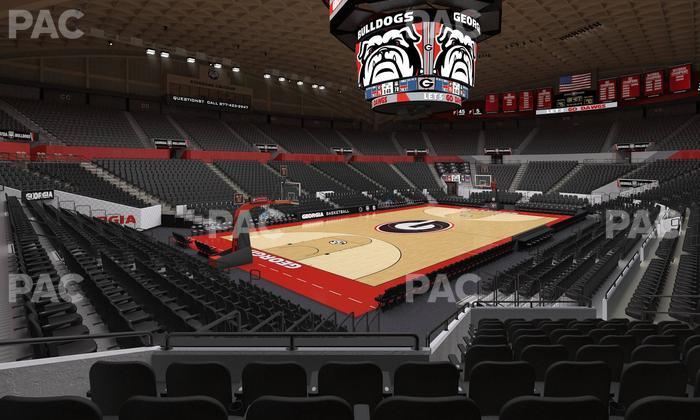 Stegeman Coliseum - Section X Seat View
