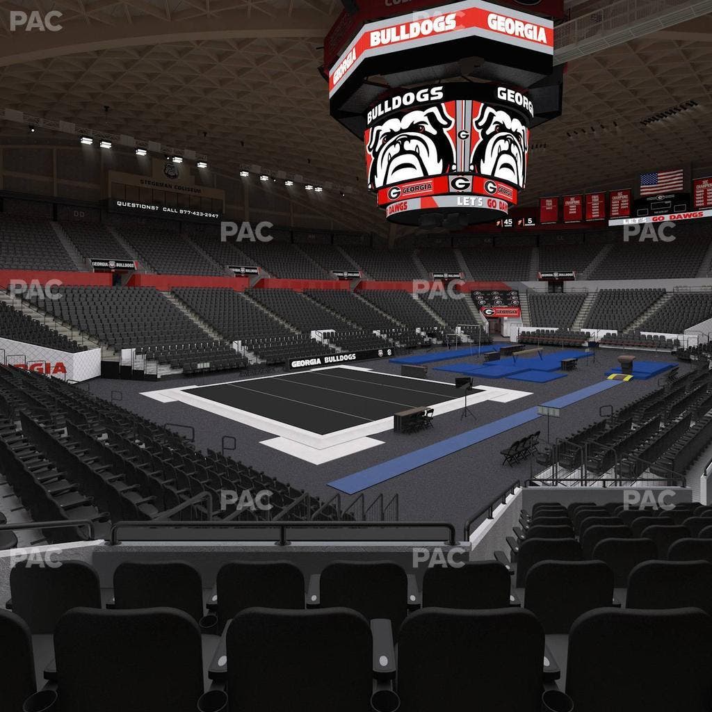 Stegeman Coliseum - Section X Seat View