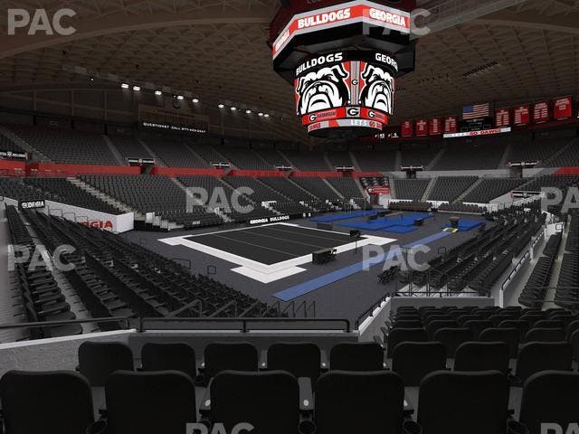 Stegeman Coliseum - Section X Seat View