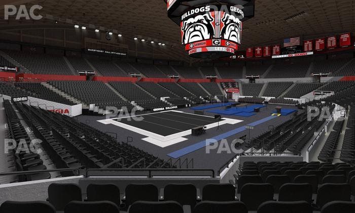 Stegeman Coliseum - Section X Seat View
