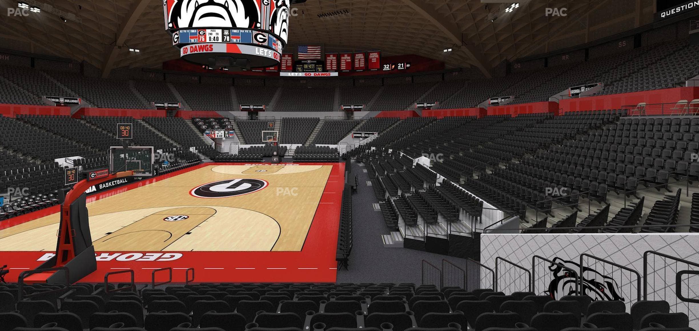 Stegeman Coliseum - Section Y Seat View