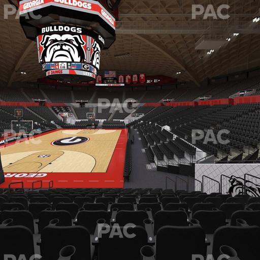 Stegeman Coliseum - Section Y Seat View