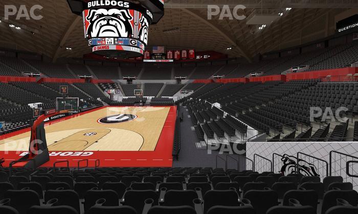 Stegeman Coliseum - Section Y Seat View