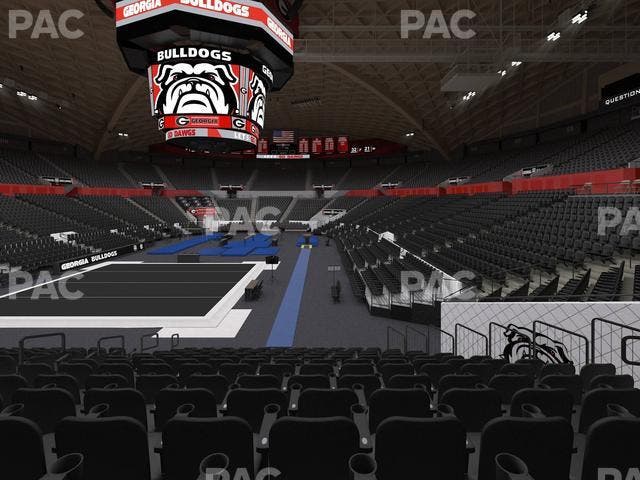 Stegeman Coliseum - Section Y Seat View