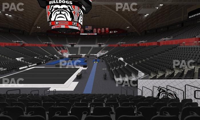 Stegeman Coliseum - Section Y Seat View