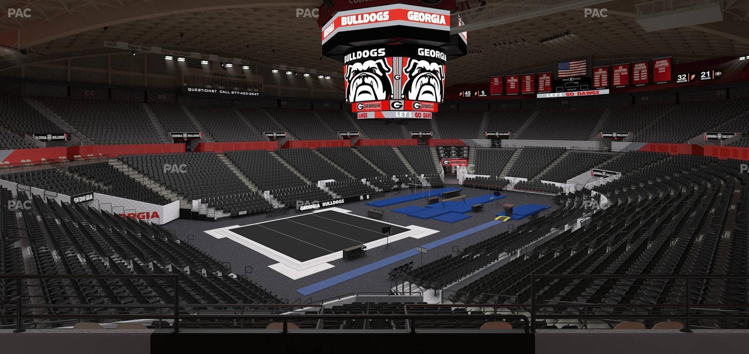 Stegeman Coliseum - Section Yy Seat View