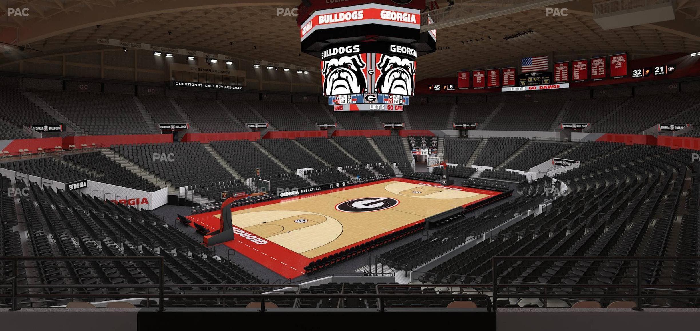 Stegeman Coliseum - Section Yy Seat View