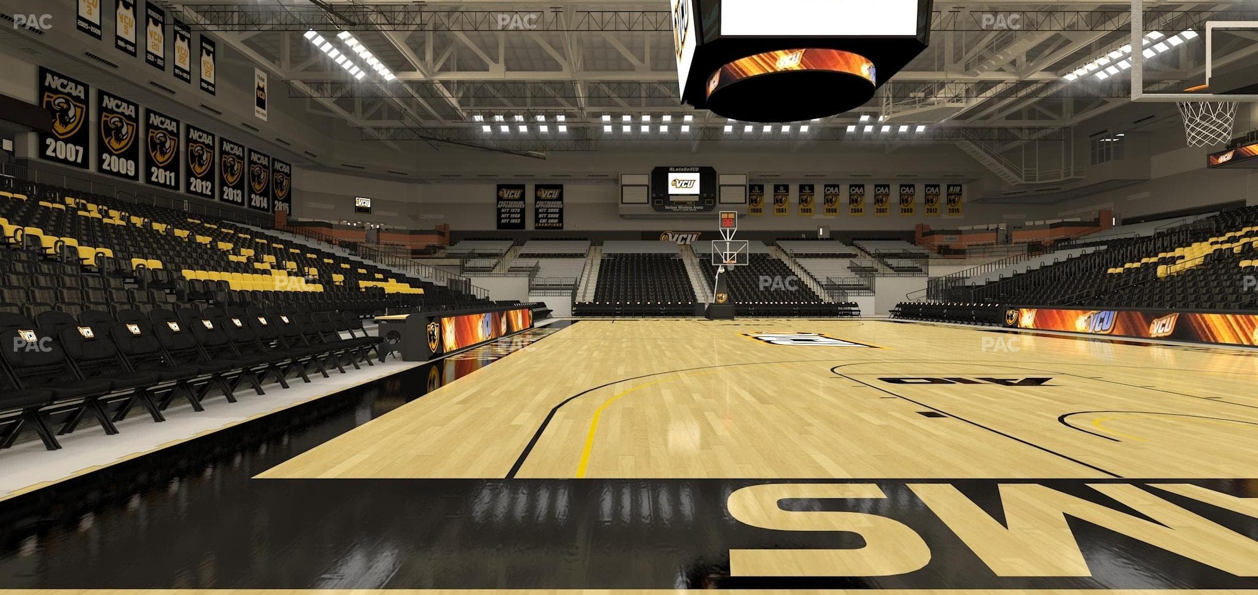 Stuart C. Siegel Center - Section Floor 15 Seat View