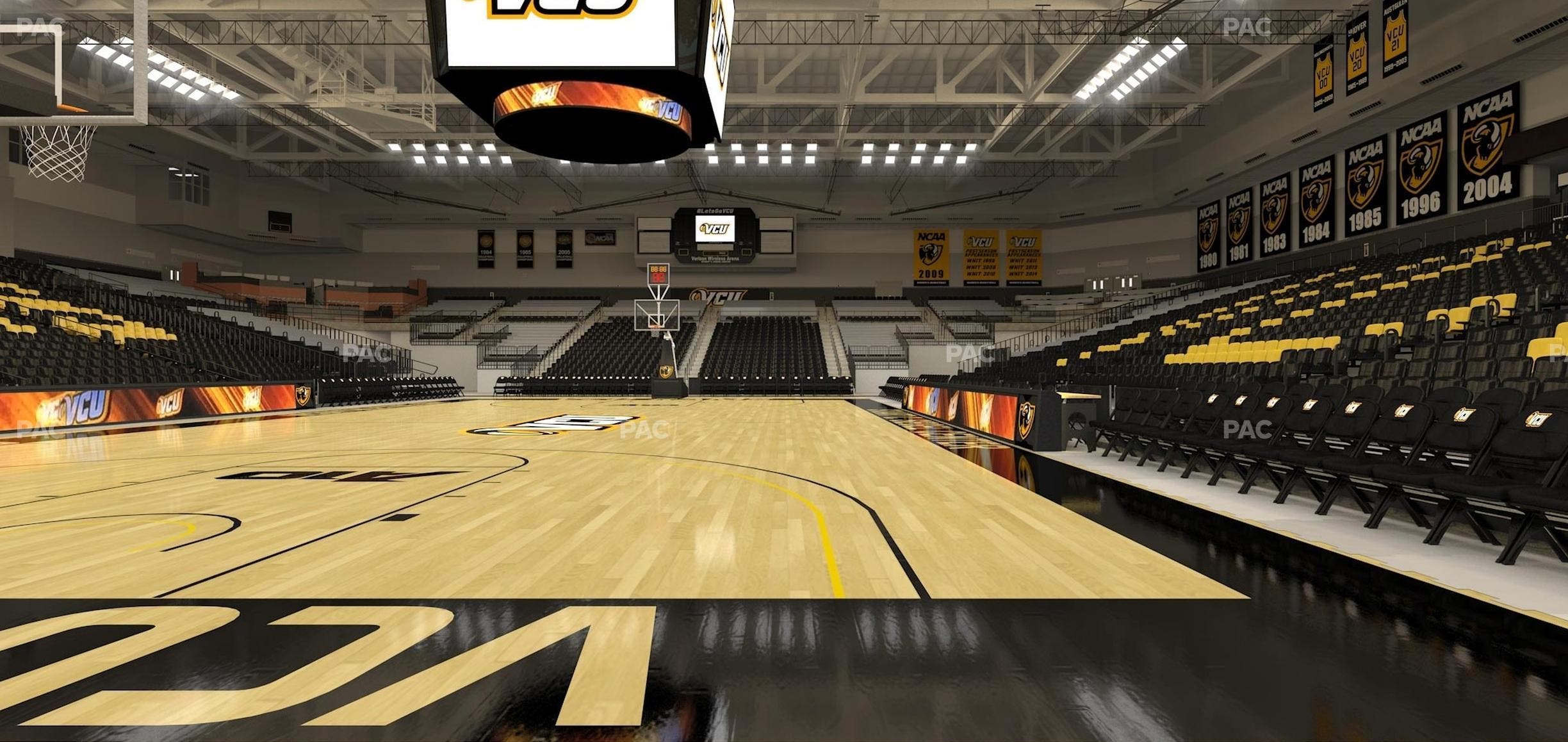 Stuart C. Siegel Center - Section Floor 33 Seat View