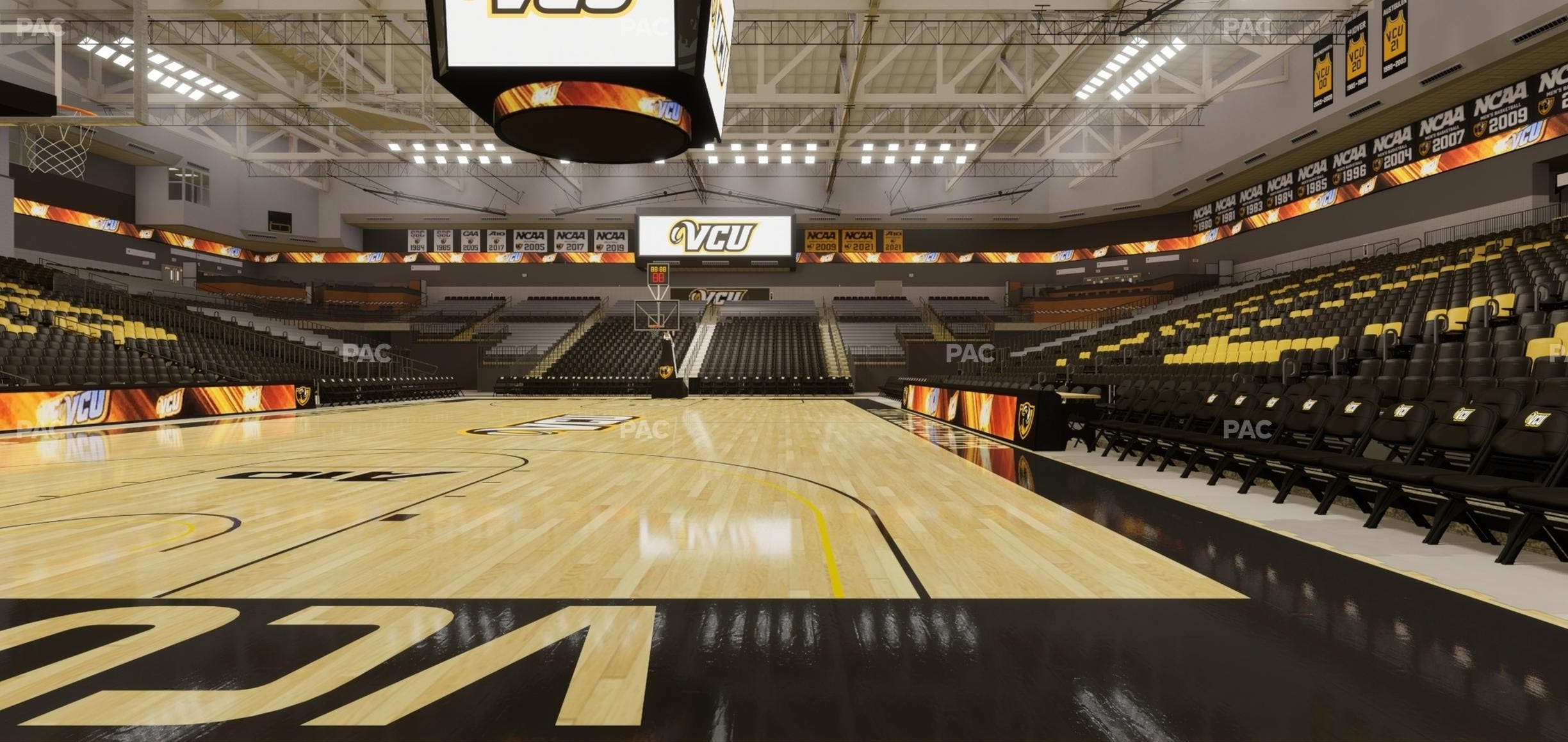 Stuart C. Siegel Center - Section Floor 33 Seat View