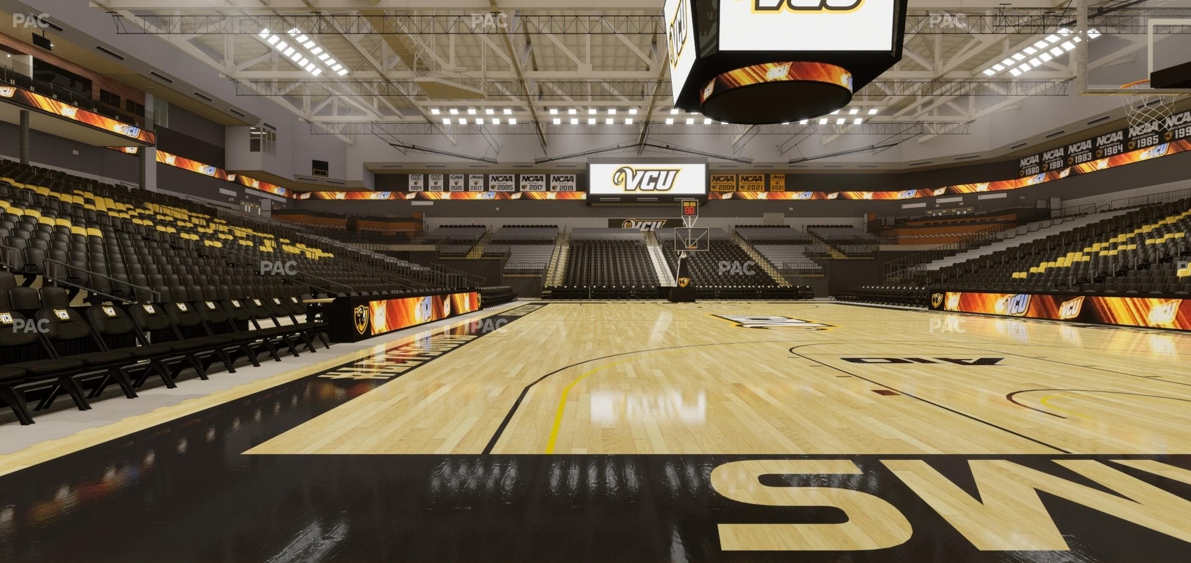 Stuart C. Siegel Center - Section Floor 34 Seat View