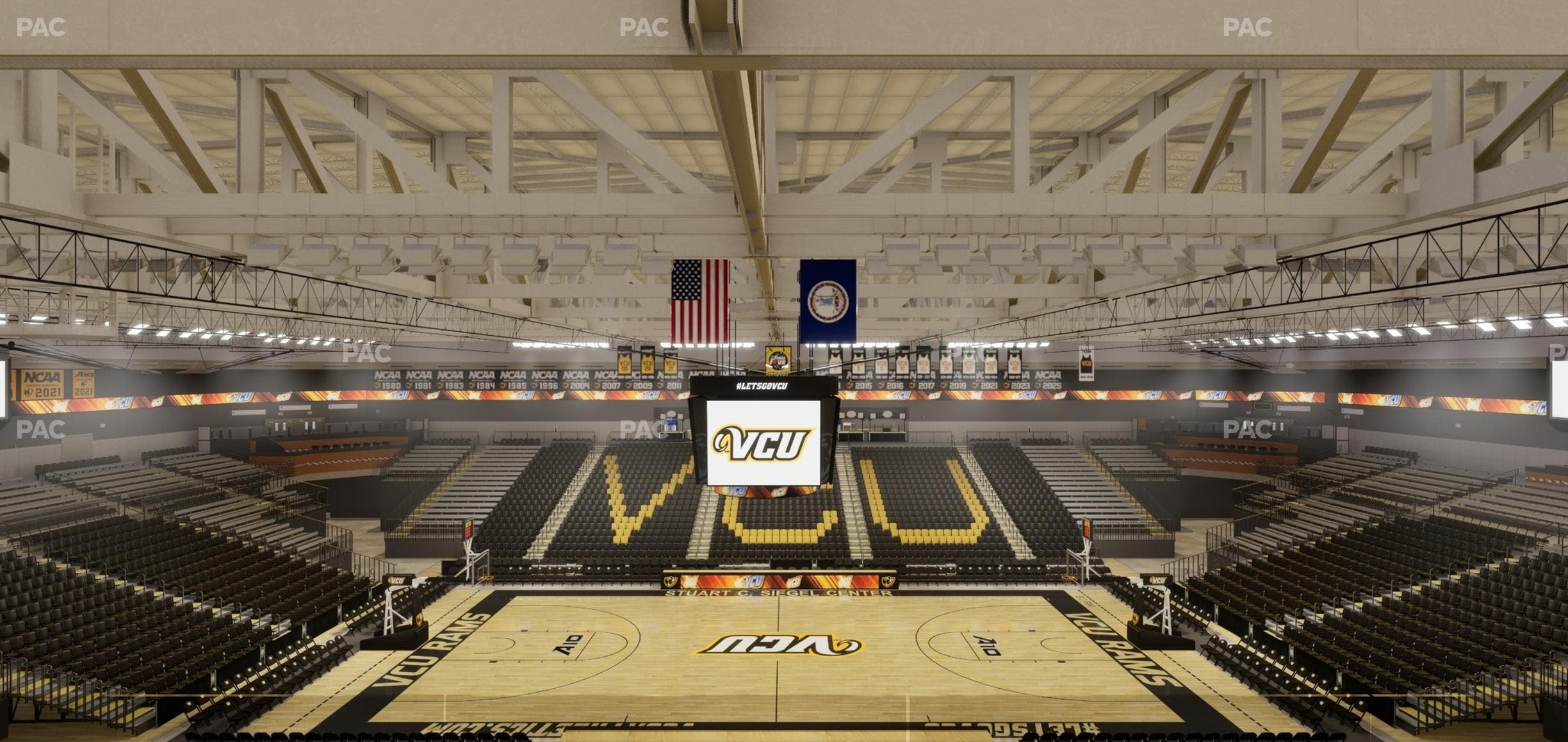 Stuart C. Siegel Center - Section Tommy West Club 3 Seat View