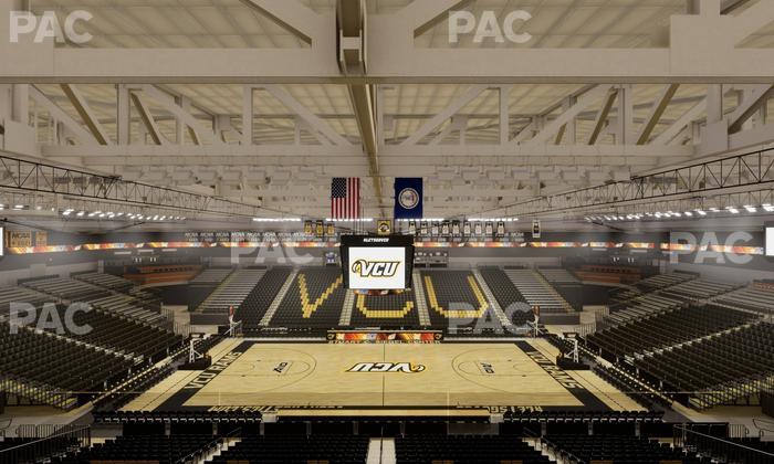 Stuart C. Siegel Center - Section Tommy West Club 3 Seat View