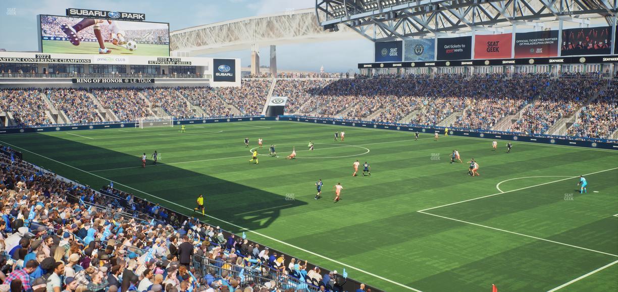 Subaru Park - Section 101 Seat View