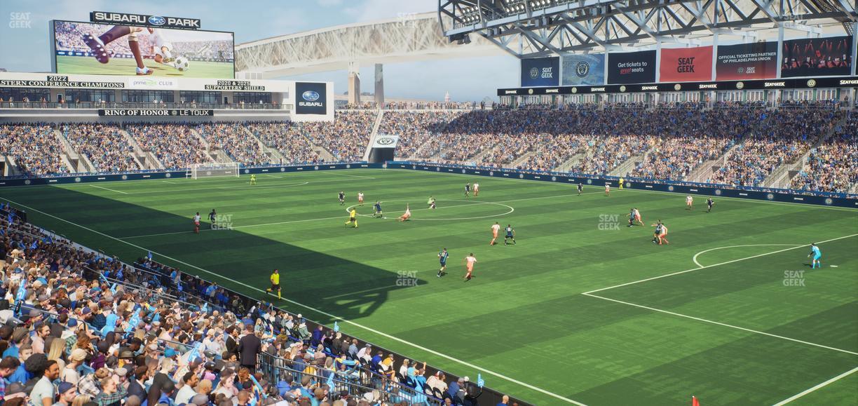 Subaru Park - Section 101 Seat View