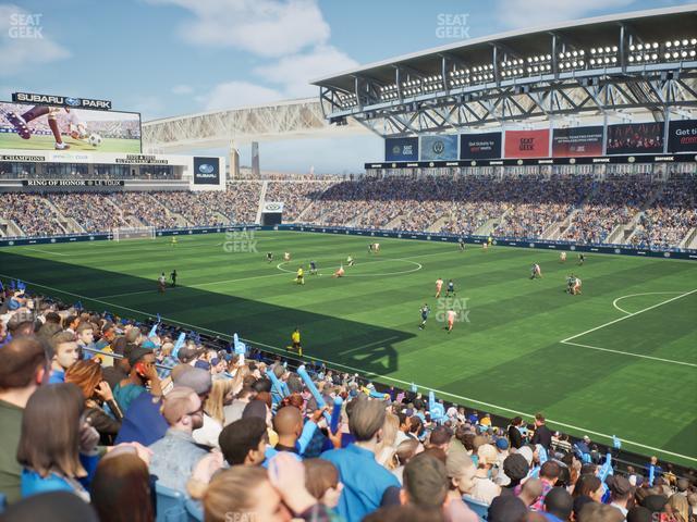 Subaru Park - Section 102 Seat View