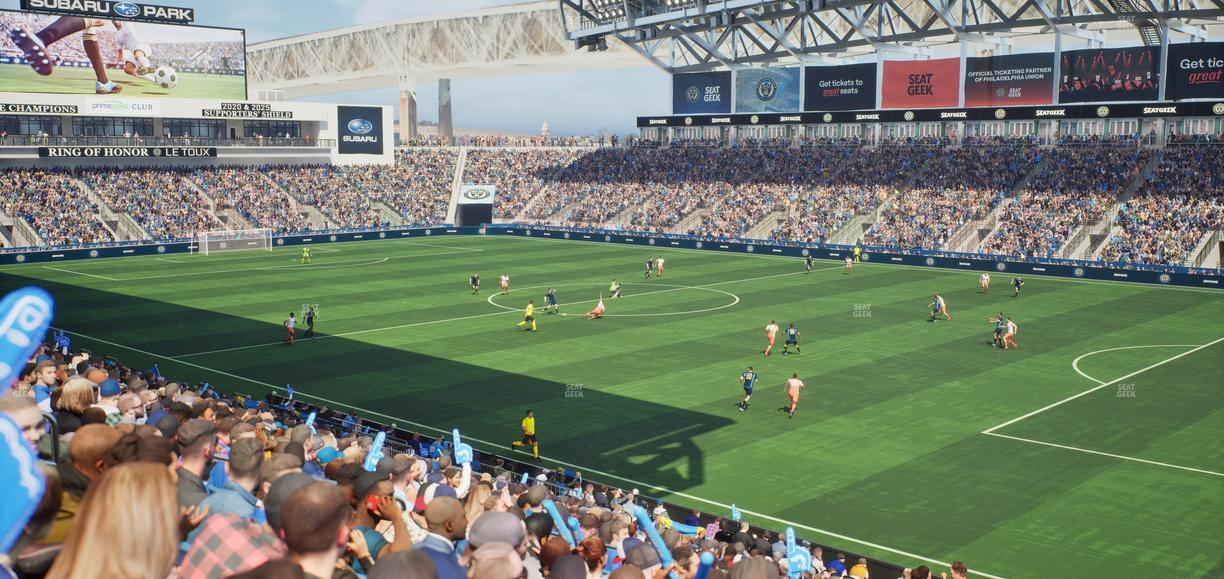 Subaru Park - Section 102 Seat View