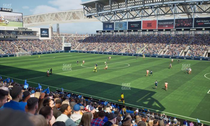 Subaru Park - Section 103 Seat View