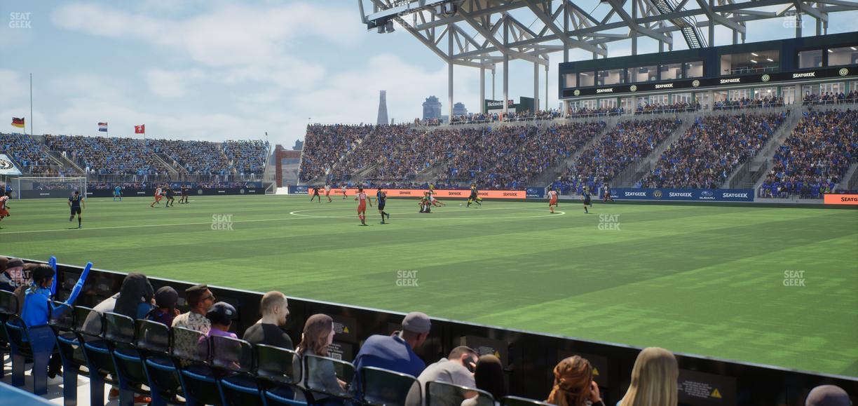 Subaru Park - Section 124 Ada Seat View