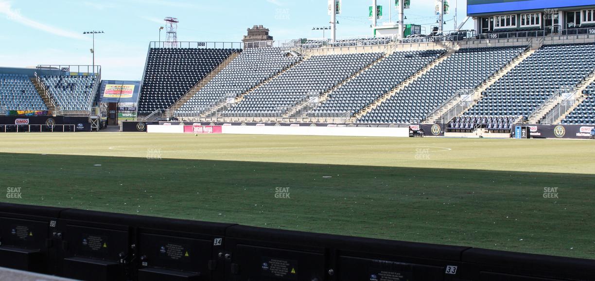 Subaru Park - Section 124 Ada Seat View