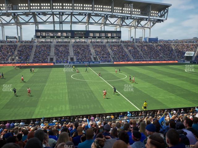 Subaru Park - Section 128 Seat View