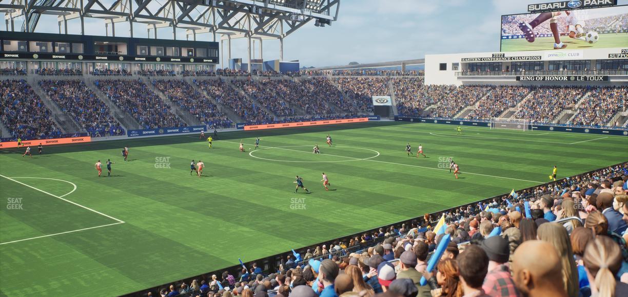 Subaru Park - Section 132 Seat View