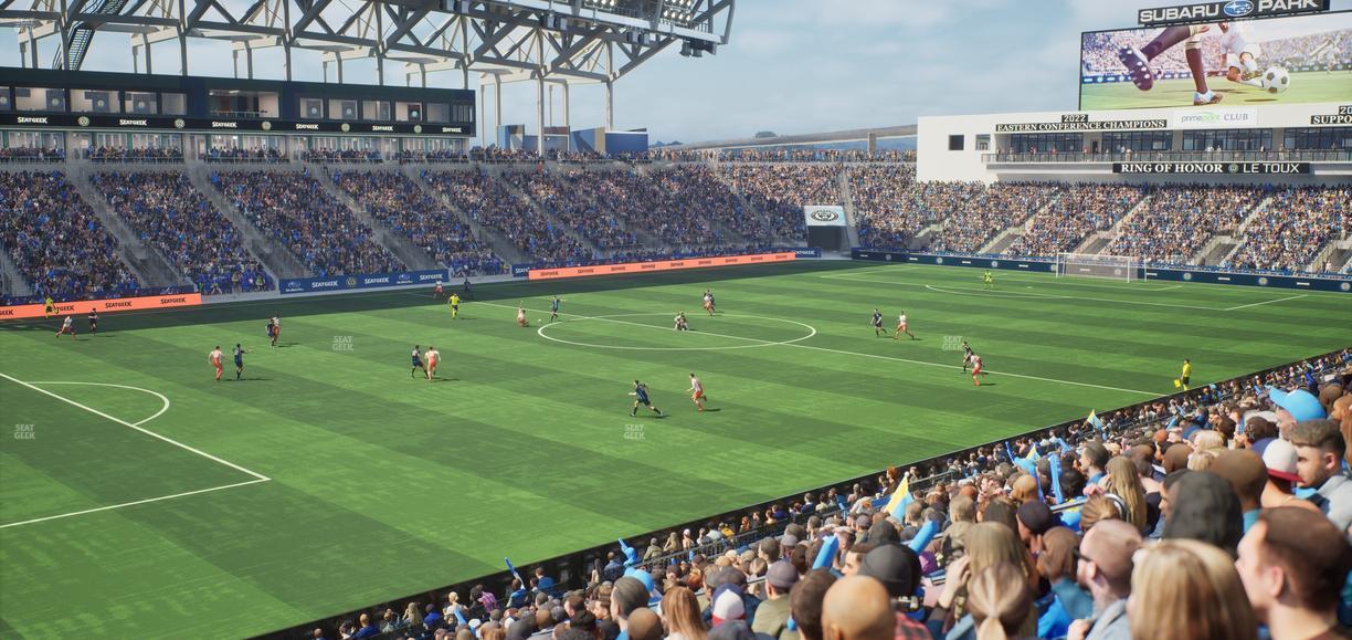 Subaru Park - Section 132 Seat View