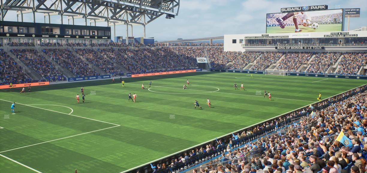 Subaru Park - Section 133 Seat View