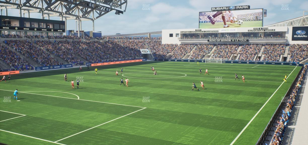 Subaru Park - Section 134 Seat View