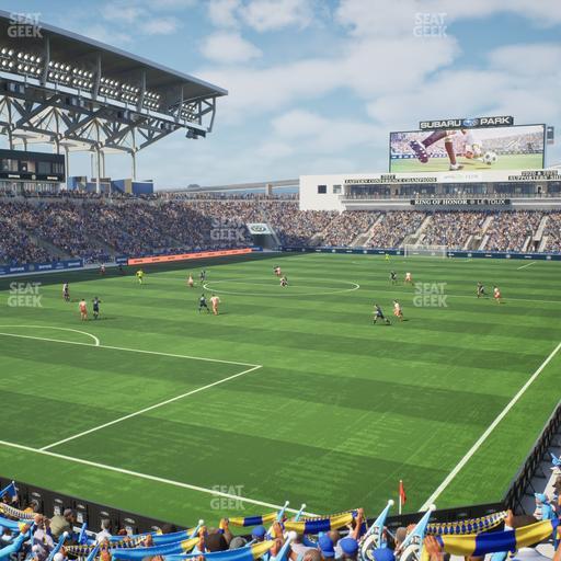 Subaru Park - Section 134 Seat View