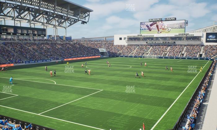 Subaru Park - Section 134 Seat View