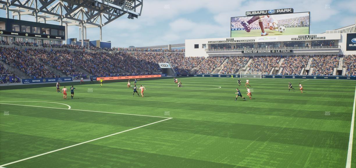 Subaru Park - Section 134 Seat View