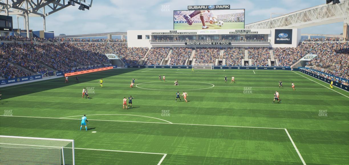 Subaru Park - Section 136 Seat View