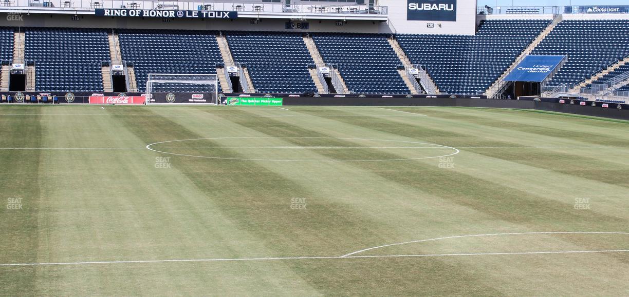 Subaru Park - Section 138 Seat View