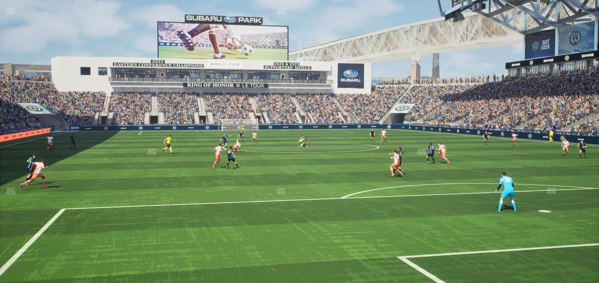 Subaru Park - Section 138 Seat View