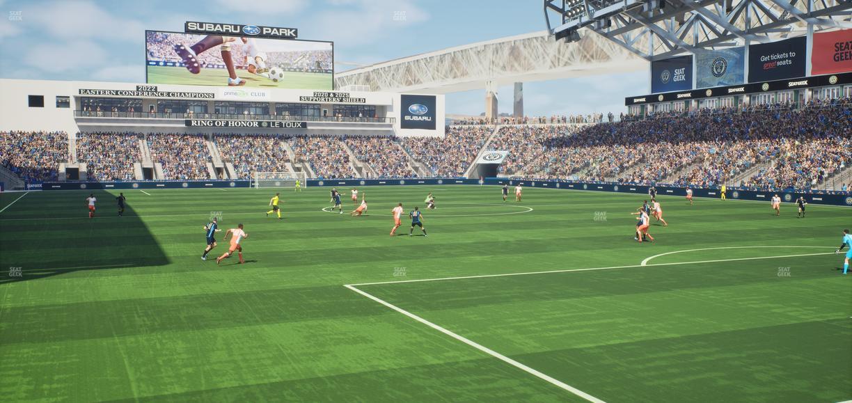 Subaru Park - Section 139 Seat View